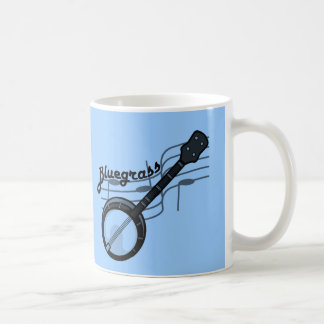 Bluegrass music with banjo coffee mug