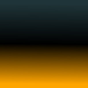 BLUEGREEN BLACK ORANGE Original Gradient Canvas  Print