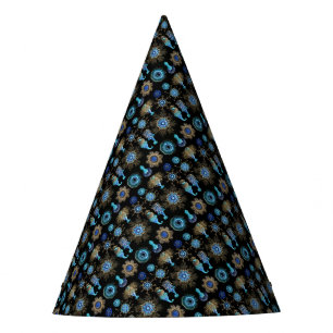 Bluegreen  Siphonophorae Party Hat