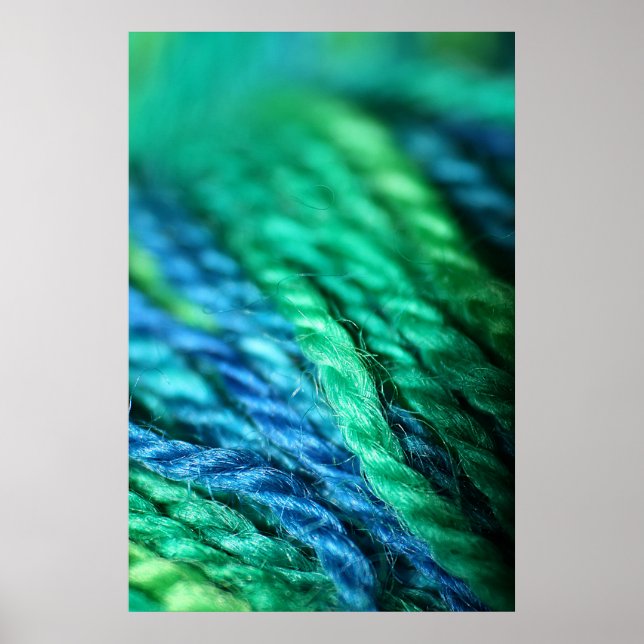 BlueGreenWool Poster (Front)