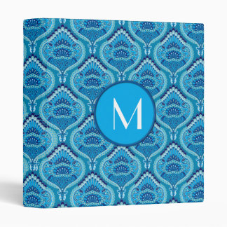 Blueish - Feathered Paisley Binder