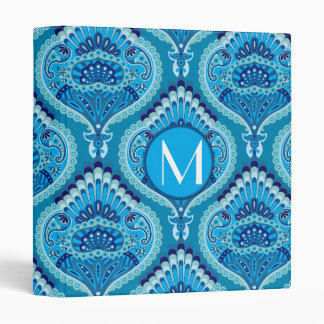 Blueish - Feathered Paisley Binder