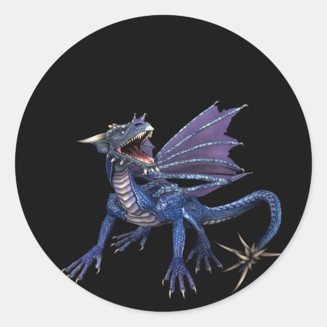 Blueish/Purple Design 1 :: Fantasy Stickers (Front)