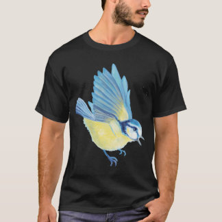 Blueit Cyanistes caeruleus Bird Flying gift T-Shirt