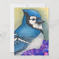 Bluejay Bird Thank You Card Blue Jay Friendship