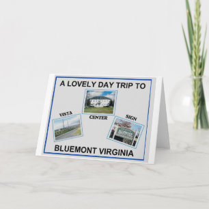 BLUEMONT VIRGINIA CARD