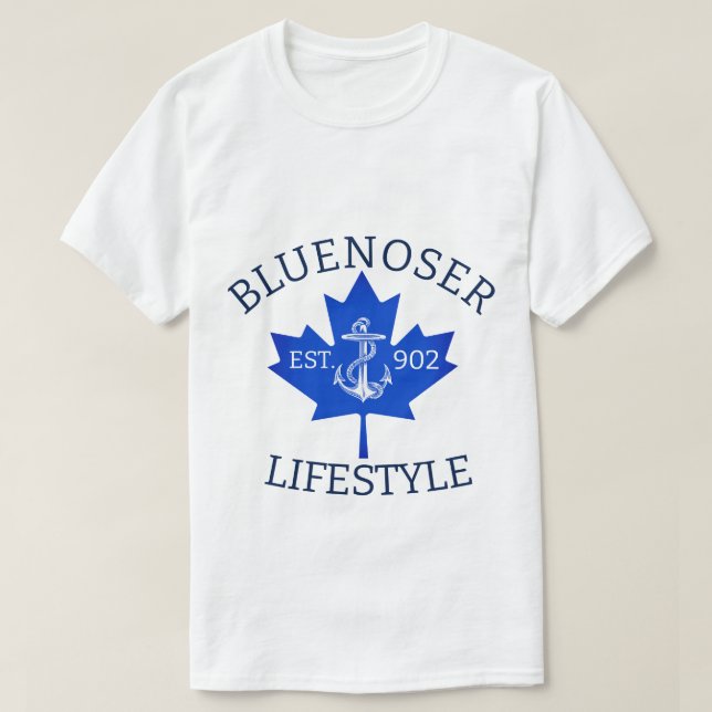 Bluenoser Lifestyle Maple leaf 902 Eh !  T-Shirt (Design Front)