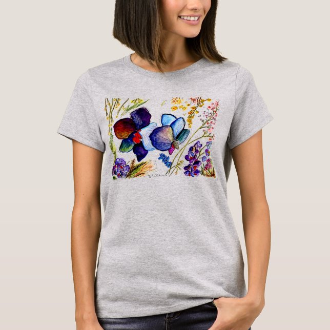 BlueOrchids37 with two sides T-Shirt (Front)