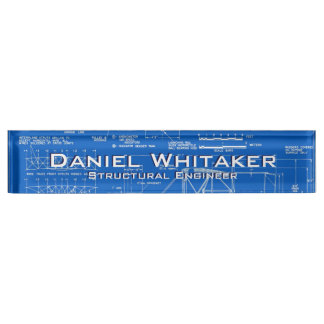 Blueprint Background Nameplate