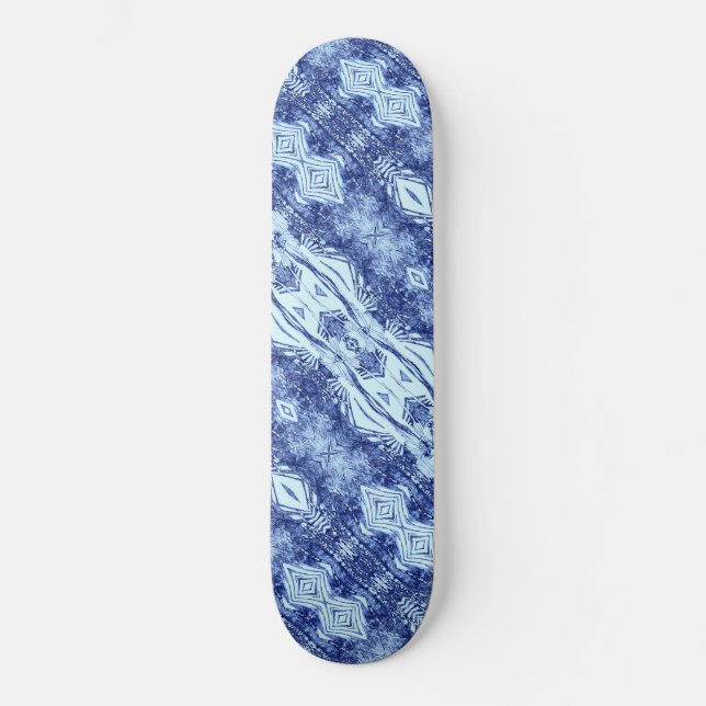 Blueprint Blue Slant Skateboard (Front)
