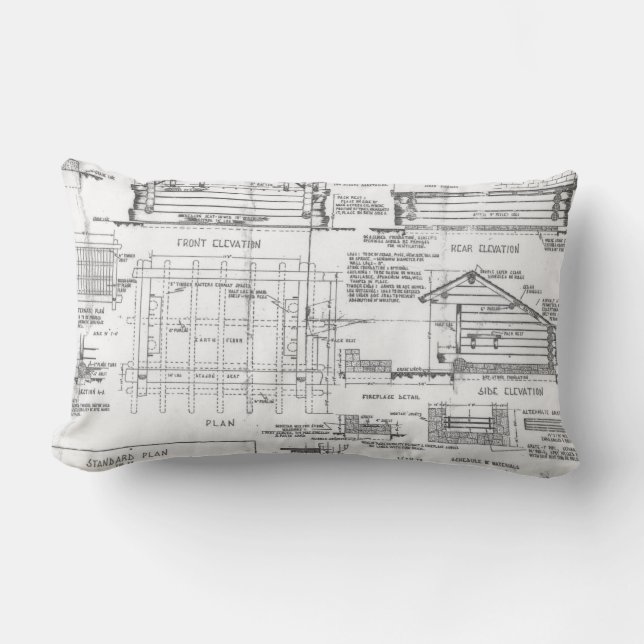 Blueprint for Lean To Lumbar Pillow (Front)