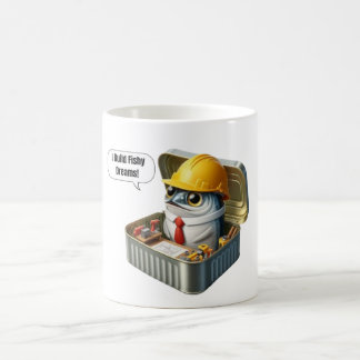 Blueprint Sardine Engineer Coffee Break Art Coffee Mug