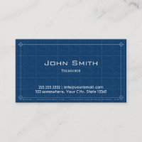 Blueprint Treasurer Business Card
