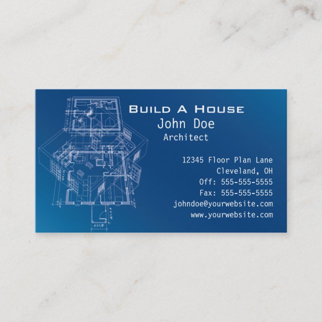 Blueprints Business Card (Front)