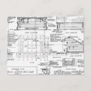Blueprints Postcard