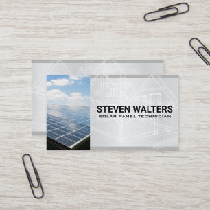 Blueprints   Solar Panel Business Card