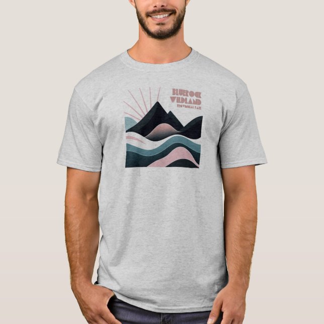 Bluerock Wildland Provincial Park Coloured Hills T-Shirt (Front)