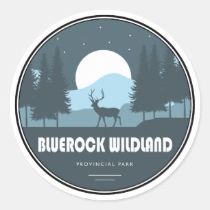 Bluerock Wildland Provincial Park Deer Classic Round Sticker