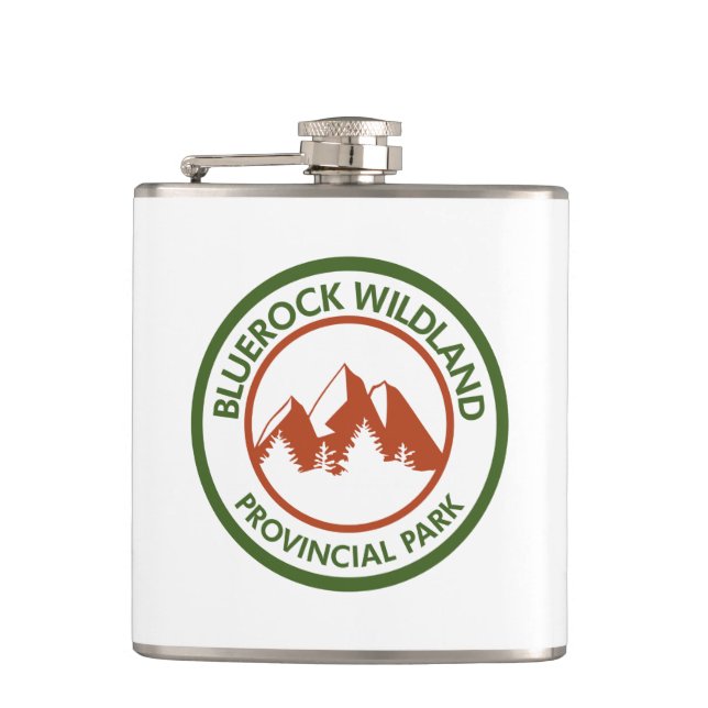 Bluerock Wildland Provincial Park Hip Flask (Front)