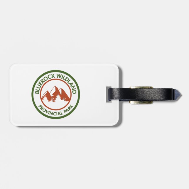 Bluerock Wildland Provincial Park Luggage Tag (Back Horizontal)