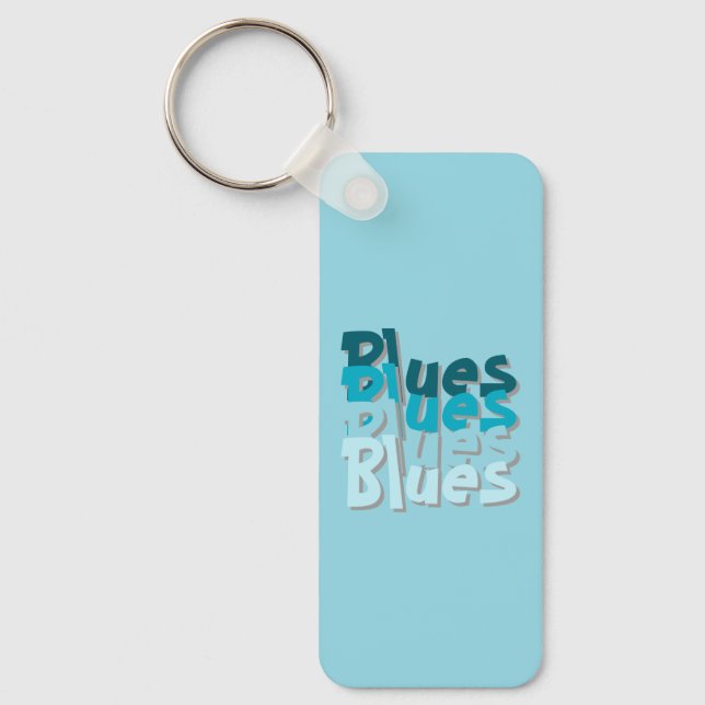 Blues Acrylic Keychain (Front)