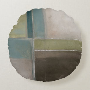Blues at Dusk II Round Pillow