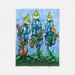 Blues Bonnets Fleece Blanket