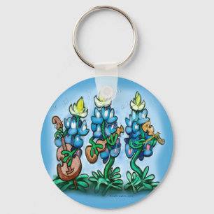 Blues Bonnets Keychain