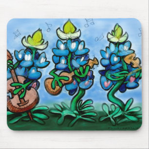 Blues Bonnets Mouse Pad