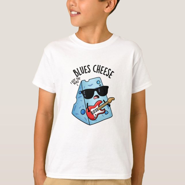 Blues Cheese Funny Food Pun  T-Shirt (Front)