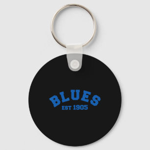 Blues Chelsea Established In 1905 Footbyll Soccer Keychain