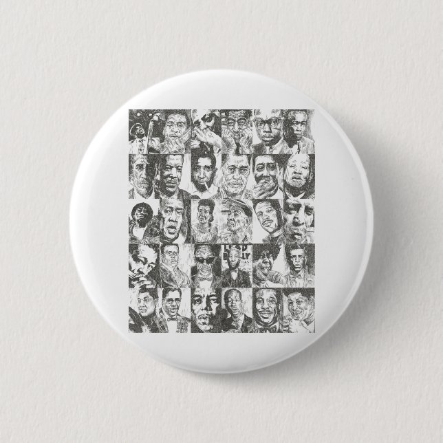 blues collection 2 inch round button (Front)
