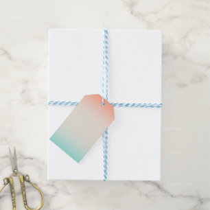 Blues Coral Linen Blends  Gift Tags