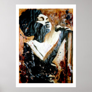 Blues Dans Grand Poster Brown