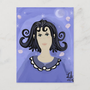 Blues dans la carte postale de nuit