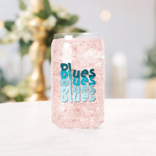 Blues Drinkware Set Can Glass