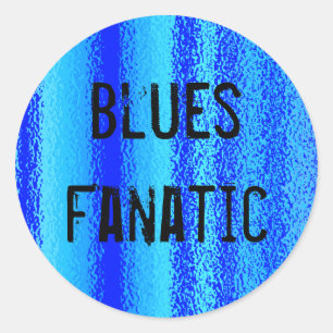 Blues fanatic stickers