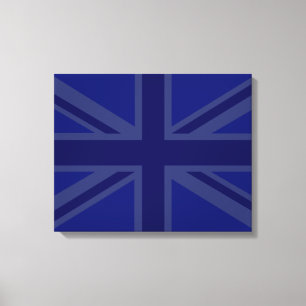 Blues for a Union Jack British Flag Canvas Print