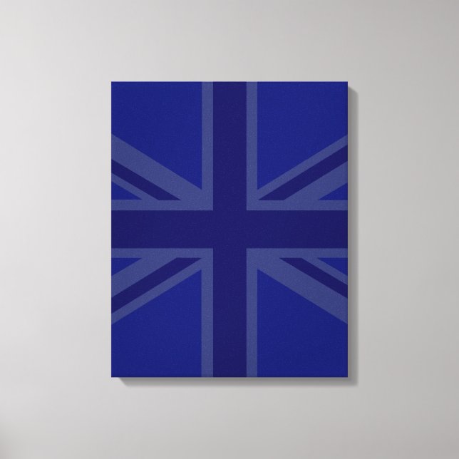 Blues for a Union Jack British Flag Canvas Print (Front)