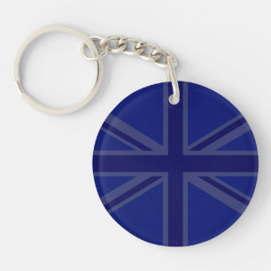 Blues for a Union Jack British Flag To Customize Keychain
