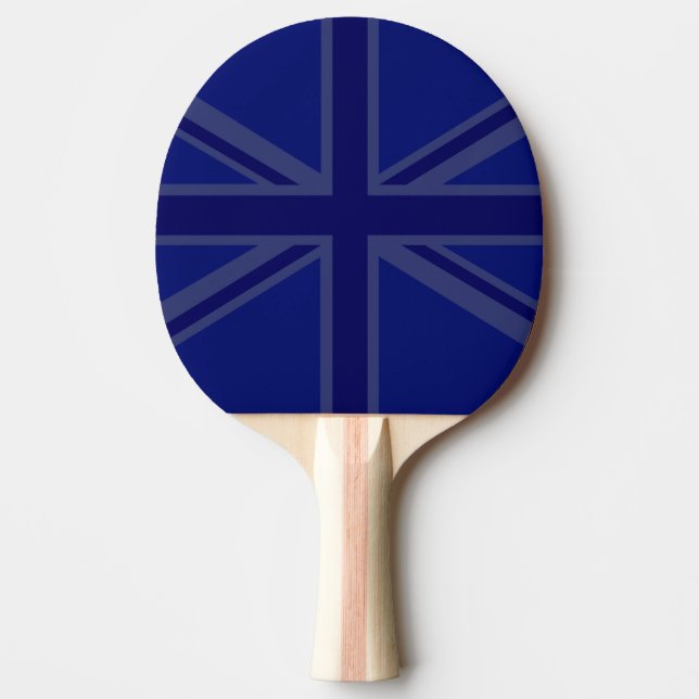Blues for a Union Jack British Flag To Customize Ping Pong Paddle (Front)