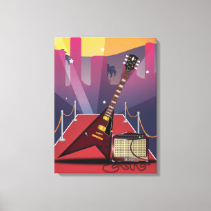 Blues Guitar Canvas Print