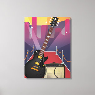 Blues Guitar Canvas Print