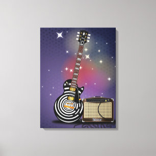 Blues Guitar Canvas Print