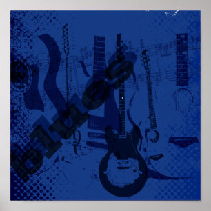 blues guitar poster