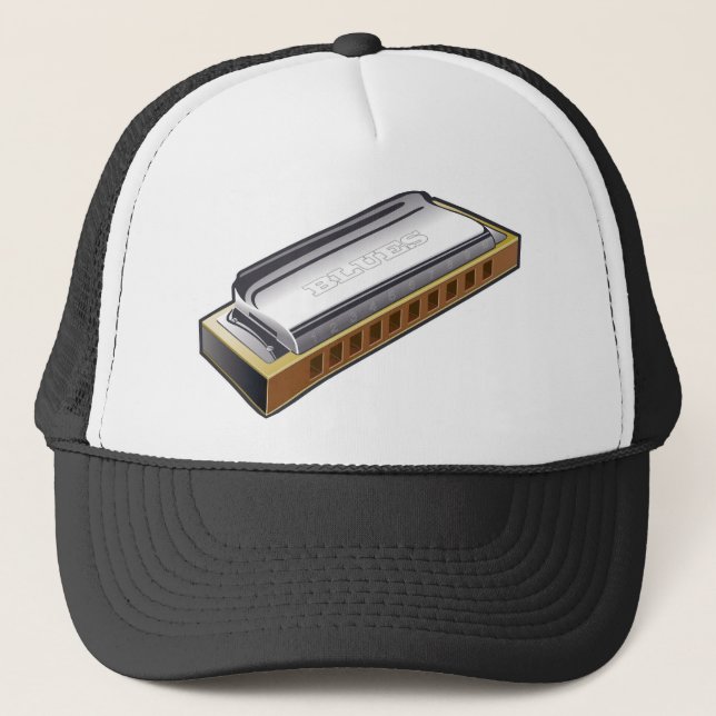 Blues Harmonica - Hat (Front)