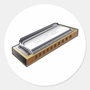 Blues Harmonica - Sticker