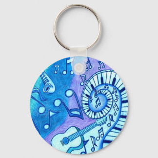 Blues Keychain