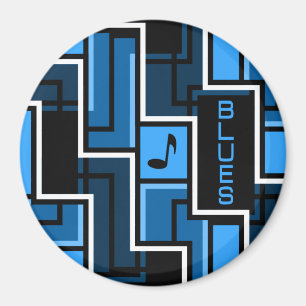 Blues magnet, large magnet