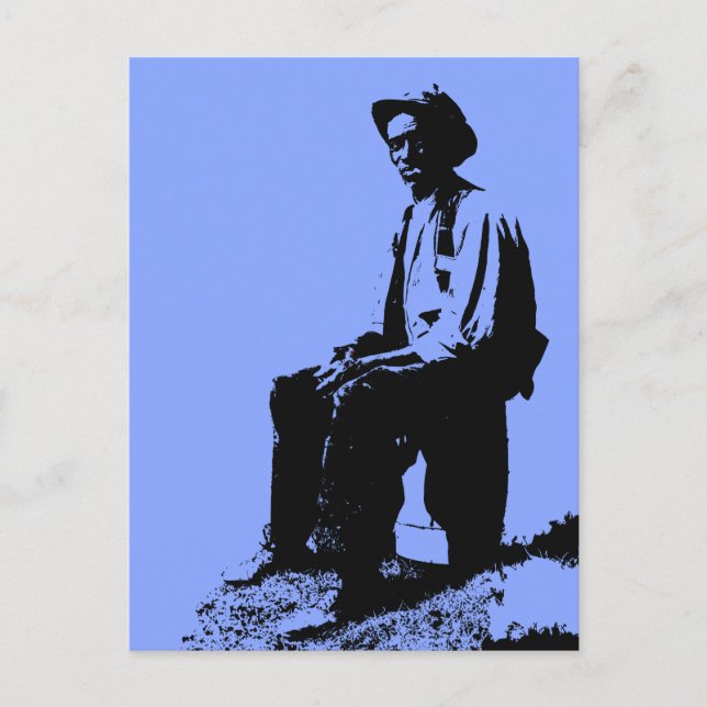 Blues Man Postcard (Front)